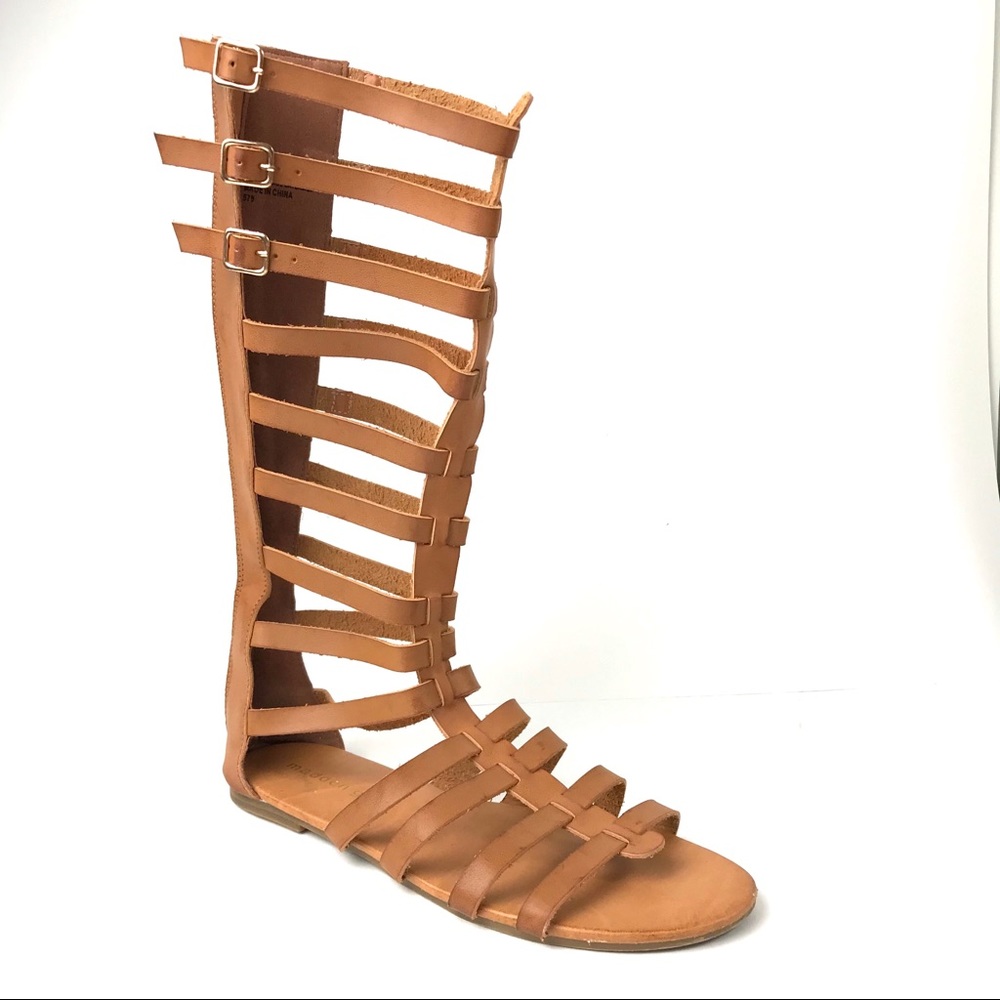 Steve Madden Girl Sophia Brown Tall Gladiator 8.5